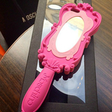 杨幂同款Moschino镜子芭比娃娃粉色魔镜iphone5S 手机壳苹果5外壳