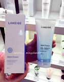 韩国专柜代购兰芝蓝色四合一深层洁面卸妆洗面奶泡沫控油洁面乳