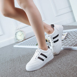 2016春白色潮板鞋运动鞋女韩版学生跑步单鞋平底休闲鞋低帮女鞋子