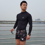 运动健身服pro紧身衣夏季超薄高领男T恤长袖韩式防晒服垂钓跑步衣