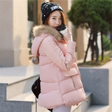2015新款韩版棉衣女装宽松加厚棉袄加大码中长款冬季羽绒棉服外套