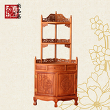 仿古中式红木家具三角柜 墙角柜 花梨木储物柜茶水柜酒柜转角柜
