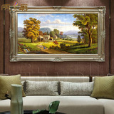 凤之舞手绘油画美式乡村风景油画FK17欧式家居客厅装饰画玄关壁画