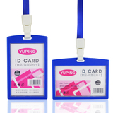 欧仕达证件卡双面透明胸卡挂绳证件套工作证公交门禁卡套员工胸牌