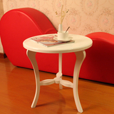 现代简约木质小圆桌客厅沙发旁小茶几卧室床头角几组合创意圆桌椅