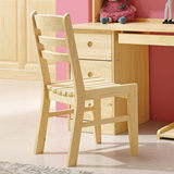 松木椅子实木靠背椅写字椅子家用学生椅原木色实木餐椅吃饭凳子