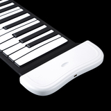 钢琴88键加厚专业版折叠便携式电子软钢琴MIDI键盘带和旋延音手卷