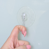 日本LEC透明吸盘挂钩强力无痕厨房卫生间免钉吸壁小挂钩2只装