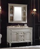 美姿卫浴北欧浴室柜组合橡木实木落地美式镜柜多尺寸现货70-150cm