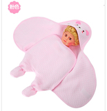 安琪娃纯棉婴儿睡袋新生儿秋冬包被加厚抱毯宝宝睡眠毯初生儿用