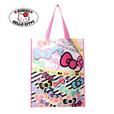 俏精灵 hello kitty编织大号粉色购物袋环保袋礼品袋 B2958