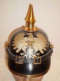 美国代购二战头盔 原始鹰徽章一战德国普鲁士picklehaube头盔