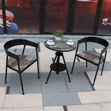 美式铁艺马赛克阳台庭院户外室外书房咖啡厅休闲桌椅组合三件套装