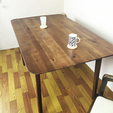 日式家具小户型餐桌 现代简约实木欧式双人四人MUJI风8.5折