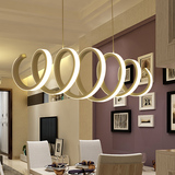创意个性LED吊灯餐厅简约现代咖啡厅吧台时尚艺术亚克力单头灯具