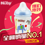 热卖美国nuby/努比 PP奶瓶初生婴儿儿童用品宝宝超宽口奶瓶270ml
