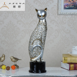 欧式树脂创意家居饰品埃及猫招财猫客厅电视柜摆件玄关酒柜装饰品