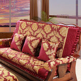 皇室宠儿木沙发坐垫带靠背加厚可拆卸海绵红实木椅垫抱枕连体四季