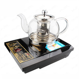 电磁炉加热玻璃茶壶不锈钢过滤网煮花茶壶耐高温加厚大容量烧水壶