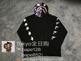 【现货黑M XL】Tokyo全日购BAPE香港10周年记念鲨鱼外套连帽卫衣