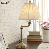 美式台灯欧式复古铜书房卧室床头灯韩式简约创意工业阅读书桌台灯