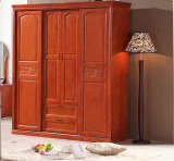 实木衣柜2 3 4 5 6门橡木开门大衣橱 卧室木质四门储物柜家具新款