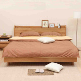 北欧宜家简约日式原木床纯实木床1.8 橡木床1.5欧式床双人床家具