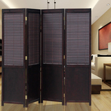 中式时尚简约现代屏风隔断办公玄关木质折屏4扇环保可折叠2两米高