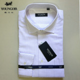 专柜680元雅戈尔长袖免烫衬衫 男士正品 全棉商务正装 DP14303-33