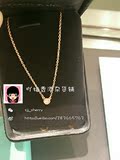 香港代购 Tiffany蒂凡尼Elsa Peretti系列18K玫瑰金钻石项链