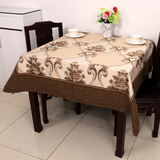 新中式古典桌布布艺棉麻亚麻桌布田园茶几圆桌布餐桌布长方形台布