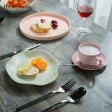 IJARL 泥彩创意西餐具 陶瓷餐具套装 西式个性早餐碗盘碟刀叉勺