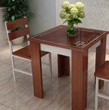小户型伸缩圆餐桌多功能储物餐桌 钢化玻璃可折叠餐桌椅组合6人