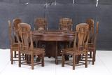 红木家具非洲鸡翅木餐桌纯实木家具国标红木1.38米圆台圆桌特价