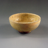 唐代老窑瓷杯高古瓷压手杯单色瓷黄釉瓷包老保真古玩瓷器古董杂项