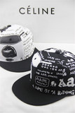 韩版新款潮女鸭舌帽夏天AApe平沿棒球帽子学生个性涂鸦嘻哈帽男