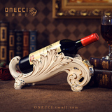 欧式陶瓷红酒架酒柜装饰品摆件创意客厅时尚酒托现代葡萄酒瓶架子