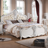 家具 欧式床 法式床 1.8米双人床 橡木床 公主床 三包到家