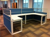 新款2人位工作位公司员工屏风办公桌 两人位组合隔断职员桌钢架桌
