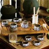 第一餐茶具 景德镇瓷器10头手工《梅花寿》办公/家用/茶杯公道杯