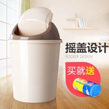 佳帮手家用垃圾桶卫生间厕所客厅厨房卧室欧式创意小号带盖垃圾筒