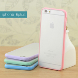 iphone 6plus手机壳5.5寸磨砂硬底壳硅胶边框苹果6SPLUS保护套女