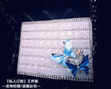 韩国时尚珠光镶钻蝴蝶女士汽车驾驶证套行驶证套证件收纳卡包钥匙