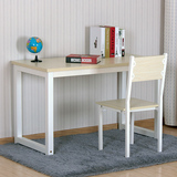 简易电脑桌台式桌简约办公桌家用钢木书桌宜家双人写字桌可定做