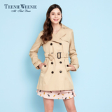 预售TeenieWeenie小熊16春季商场同款经典休闲女装风衣TTJT62302K
