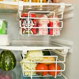 抽屉式冰箱可伸缩挂架 冰箱保鲜收纳置物架 冰箱隔层空间整理架