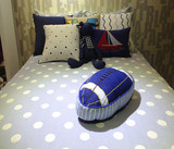 样板房（间）床品|蓝色全棉床品10件套|男孩房卡通床品| 含芯包邮
