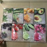 韩国代购自然乐园Nature Republic纯果蔬面膜贴美白补水10片包邮