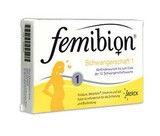 Femibion 800孕妇叶酸1段 孕前至12周  2月量 60片