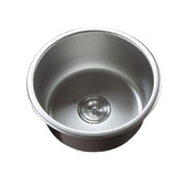 锈钢水槽厨房圆洗菜盆一体成型加厚不锈钢盆单圆菜盆单圆槽不